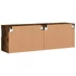 Kép 11/11 - 2 db füstös tölgy fali TV-szekrény LED-ekkel 60x30x40 cm