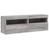Kép 3/11 - 2 db szürke sonoma fali TV-szekrény LED-ekkel 60x30x40 cm
