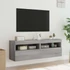 Kép 5/11 - 2 db szürke sonoma fali TV-szekrény LED-ekkel 60x30x40 cm