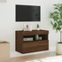 Kép 5/11 - Barna tölgyszínű fali TV-szekrény LED-del 60 x 30 x 40 cm