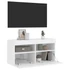 Kép 7/11 - Fehér falra szerelhető TV-szekrény LED-lámpákkal 80x30x40 cm
