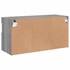 Kép 11/11 - Szürke sonoma színű fali TV-szekrény LED-del 80 x 30 x 40 cm
