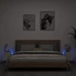 Kép 3/11 - 2 db fehér fali TV-szekrény LED-világítással 30,5x35x30 cm