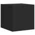 Kép 8/11 - 2 db fekete fali TV-szekrény LED-világítással 30,5x35x30 cm