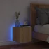 Kép 4/11 - Sonoma tölgy színű fali TV-szekrény LED-ekkel 30,5x35x30 cm