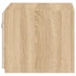 Kép 11/11 - 2 db sonoma tölgy színű fali TV-szekrény LED-del 30,5x35x30 cm