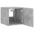 Kép 8/11 - Betonszürke falra szerelhető TV-szekrény LED-del 30,5x35x30 cm