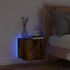 Kép 4/11 - Füstös tölgy színű fali TV-szekrény LED-ekkel 30,5x35x30 cm