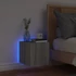 Kép 4/11 - Szürke sonoma színű fali TV-szekrény LED-ekkel 30,5x35x30 cm