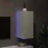 Kép 4/11 - Fehér falra szerelhető TV-szekrény LED-lámpákkal 30,5x35x30 cm