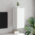 Kép 5/11 - Fehér falra szerelhető TV-szekrény LED-lámpákkal 30,5x35x30 cm