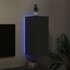 Kép 4/11 - Fekete fali TV-szekrény LED-világítással 30,5x35x70 cm
