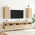 Kép 4/11 - 2 db sonoma tölgy színű fali TV-szekrény LED-del 30,5x35x70 cm