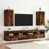 Kép 6/11 - Füstös tölgy színű fali TV-szekrény LED-ekkel 30,5x35x70 cm
