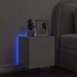 Kép 4/11 - Fehér falra szerelhető TV-szekrény LED-lámpákkal 40,5x35x40 cm