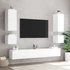 Kép 6/11 - Fehér falra szerelhető TV-szekrény LED-lámpákkal 40,5x35x40 cm