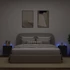 Kép 3/11 - 2 db fekete fali TV-szekrény LED-világítással 40,5x35x40 cm