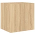 Kép 7/11 - 2 db sonoma tölgy színű fali TV-szekrény LED-del 40,5x35x40 cm