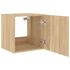 Kép 8/11 - 2 db sonoma tölgy színű fali TV-szekrény LED-del 40,5x35x40 cm