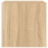 Kép 9/11 - 2 db sonoma tölgy színű fali TV-szekrény LED-del 40,5x35x40 cm