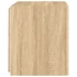 Kép 10/11 - 2 db sonoma tölgy színű fali TV-szekrény LED-del 40,5x35x40 cm