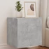 Kép 1/11 - Betonszürke falra szerelhető TV-szekrény LED-del 40,5x35x40 cm