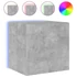 Kép 2/11 - Betonszürke falra szerelhető TV-szekrény LED-del 40,5x35x40 cm