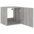 Kép 9/11 - 2 db szürke sonoma fali TV-szekrény LED-ekkel 40,5x35x40 cm