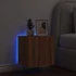 Kép 4/11 - Barna tölgyszínű fali TV-szekrény LED-del 40,5x35x40 cm