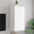 Kép 1/11 - Fehér falra szerelhető TV-szekrény LED-lámpákkal 40,5x35x80 cm
