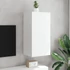 Kép 4/11 - Fehér falra szerelhető TV-szekrény LED-lámpákkal 40,5x35x80 cm