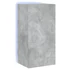 Kép 2/11 - Betonszürke falra szerelhető TV-szekrény LED-del 40,5x35x80 cm