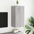 Kép 4/11 - Szürke sonoma színű fali TV-szekrény LED-ekkel 40,5x35x80 cm