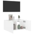 Kép 6/11 - Fehér falra szerelhető TV-szekrény LED-lámpákkal 60x35x31 cm