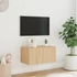Kép 4/11 - Sonoma tölgy színű fali TV-szekrény LED-ekkel 60x35x31 cm