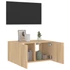 Kép 6/11 - Sonoma tölgy színű fali TV-szekrény LED-ekkel 60x35x31 cm
