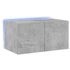 Kép 2/11 - Betonszürke falra szerelhető TV-szekrény LED-del 60x35x31 cm