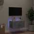 Kép 3/11 - Betonszürke falra szerelhető TV-szekrény LED-del 60x35x31 cm