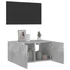 Kép 6/11 - Betonszürke falra szerelhető TV-szekrény LED-del 60x35x31 cm