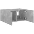 Kép 8/11 - Betonszürke falra szerelhető TV-szekrény LED-del 60x35x31 cm