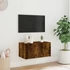Kép 4/11 - Füstös tölgy színű fali TV-szekrény LED-ekkel 60x35x31 cm