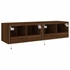 Kép 11/11 - 2 db barna tölgyszínű fali TV-szekrény LED-del 60x35x31 cm
