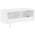 Kép 11/11 - Fehér falra szerelhető TV-szekrény LED-lámpákkal 80x35x31 cm