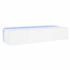 Kép 2/11 - 2 db fehér falra szerelhető TV-szekrény LED-del 60x35x31 cm