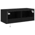 Kép 11/11 - Fekete fali TV-szekrény LED-világítással 80x35x31 cm