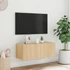 Kép 4/11 - Sonoma tölgy színű fali TV-szekrény LED-ekkel 80x35x31 cm