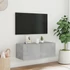 Kép 4/11 - Betonszürke falra szerelhető TV-szekrény LED-del 80x35x31 cm