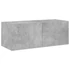 Kép 7/11 - Betonszürke falra szerelhető TV-szekrény LED-del 80x35x31 cm