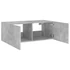 Kép 8/11 - Betonszürke falra szerelhető TV-szekrény LED-del 80x35x31 cm