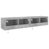 Kép 11/11 - 2 db betonszürke fali TV-szekrény LED-del 80x35x31 cm